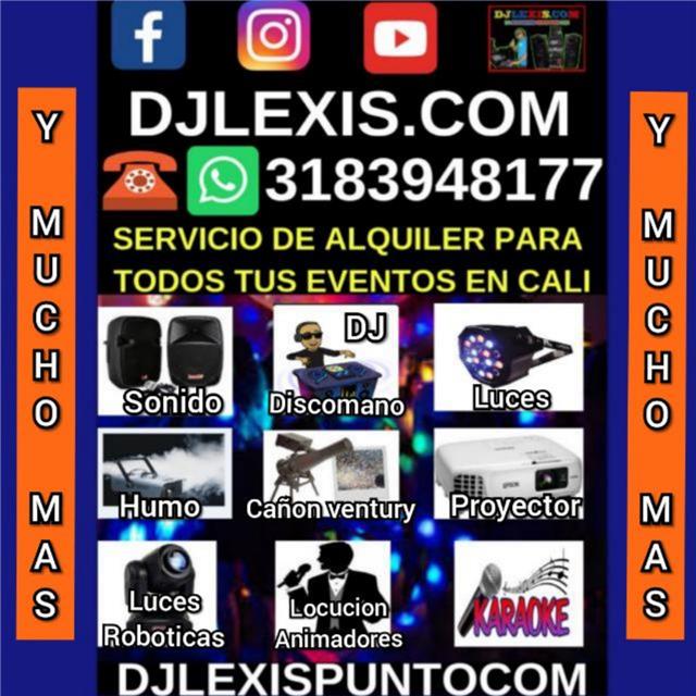 Alquiler de luces sonido maquina de humo y dj