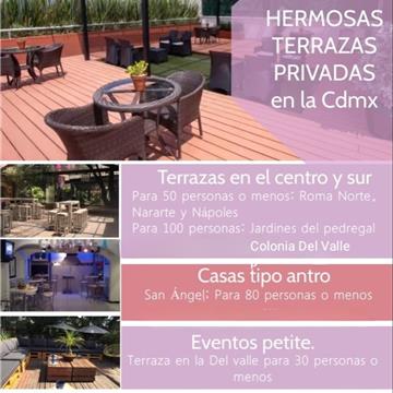 Terrazas para eventos privados